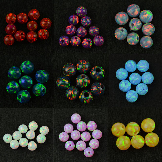 Lab Created Opal Bead, Synthetic Opal Beads, Jewelry Bead String